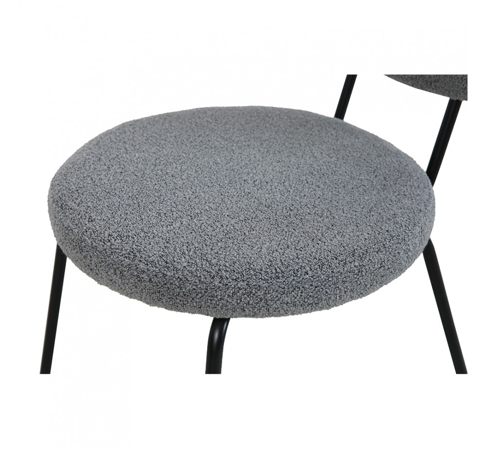 AMELIA ΚΑΡΕΚΛΑ ΓΚΡΙ ΣΚΟΥΡΟ 44x58xH80cm