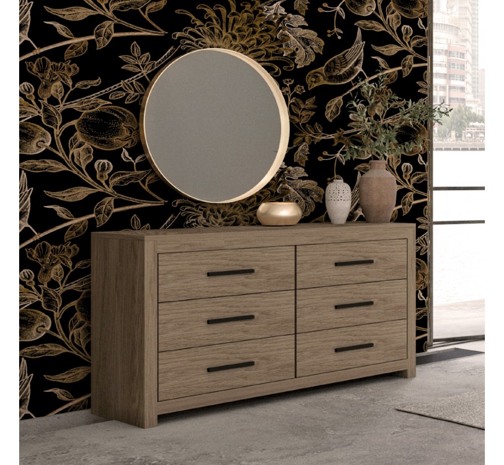 DODO ΣΥΡΤΑΡΙΕΡΑ OAK ΣΚΟΥΡΟ 132x45xH75cm