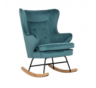 ROCKER ΠΟΛΥΘΡΟΝΑ ΚΟΥΝΙΣΤΗ ΣΜΑΡΑΓΔΙ 71x86xH102cm