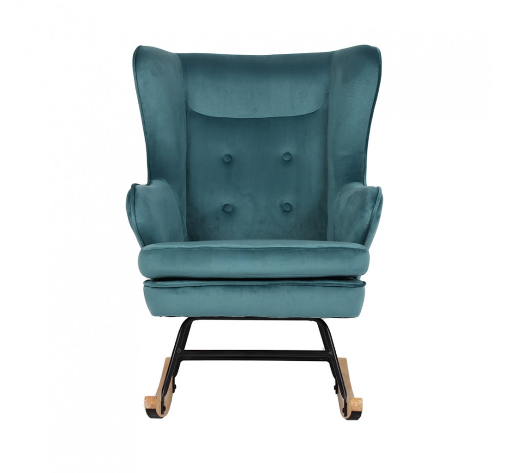 ROCKER ΠΟΛΥΘΡΟΝΑ ΚΟΥΝΙΣΤΗ ΣΜΑΡΑΓΔΙ 71x86xH102cm