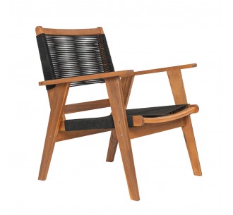 CAVO ARMCHAIR BLACK NATURAL 67x73xH85cm