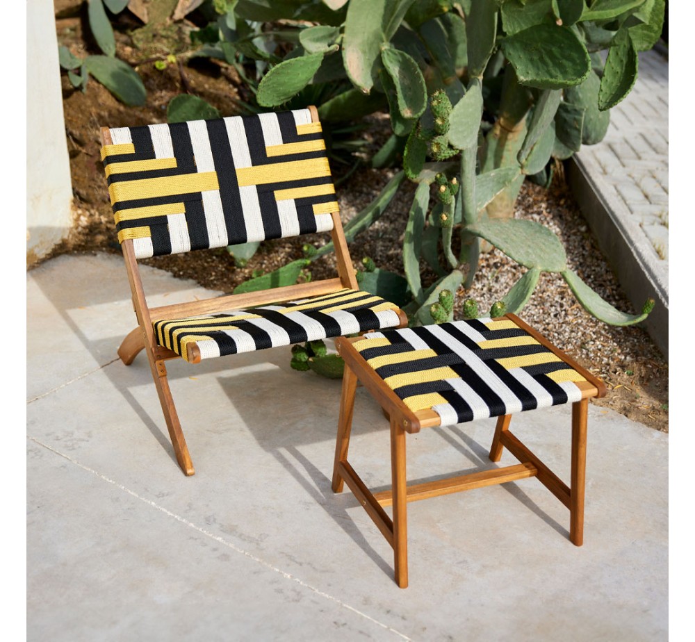 VERANO ΣΚΑΜΠΩ MULTICOLOR ΦΥΣΙΚΟ 45x40xH40cm