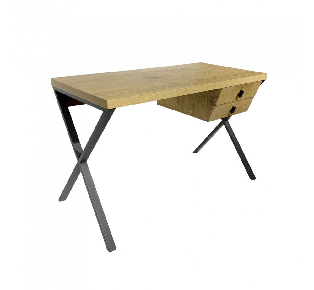 BOW ΓΡΑΦΕΙΟ 2ΣΥΡΤΑΡΙΑ ΦΥΣΙΚΟ 120x60xH76cm