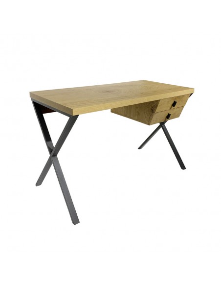 BOW ΓΡΑΦΕΙΟ 2ΣΥΡΤΑΡΙΑ ΦΥΣΙΚΟ 120x60xH76cm