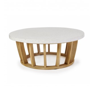 ITHAKA COFFEE TABLE ΦΥΣΙΚΟ 100x100xH40cm