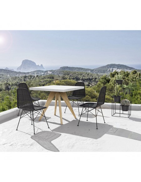 TERRAZZO ΤΡΑΠΕΖΙ TERRAZZO 90x90xH75cm