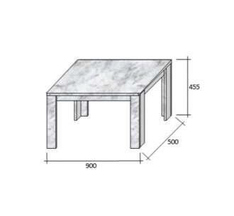 MAGNUM 90 COFFEE TABLE SONOMA 90x50xH45,5cm 2