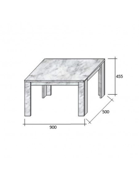 MAGNUM 90 COFFEE TABLE SONOMA 90x50xH45,5cm