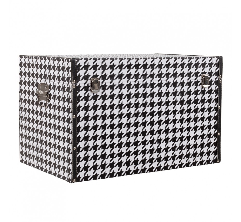 FERRE ΜΠΑΟΥΛΑ SET 4ΤΕΜ ΜΑΥΡΟ ΛΕΥΚΟ 64x40xH40cm