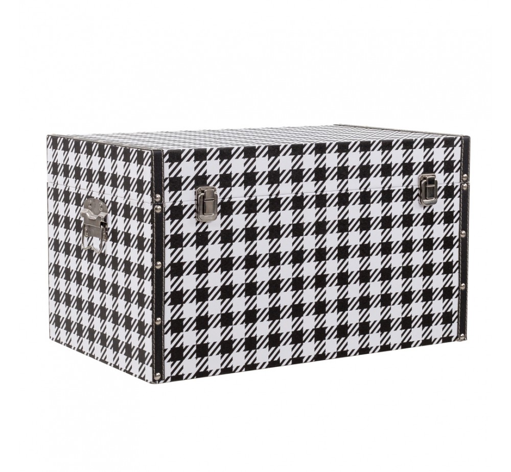 FERRE ΜΠΑΟΥΛΑ SET 4ΤΕΜ ΜΑΥΡΟ ΛΕΥΚΟ 64x40xH40cm