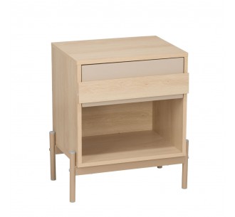 CAPPUCINO NIGHTSTAND 1DRAWER SONOMA LATTE 49,6x36,5xH57cm
