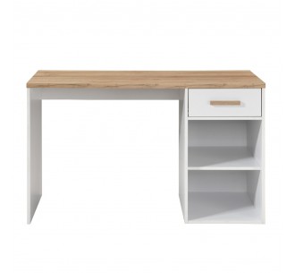 PRACTICO 120 DESK 1DRAWER CHIPBOARD WITH MELAMINE CARTA WHITE NATURAL 120x50xH76cm 2