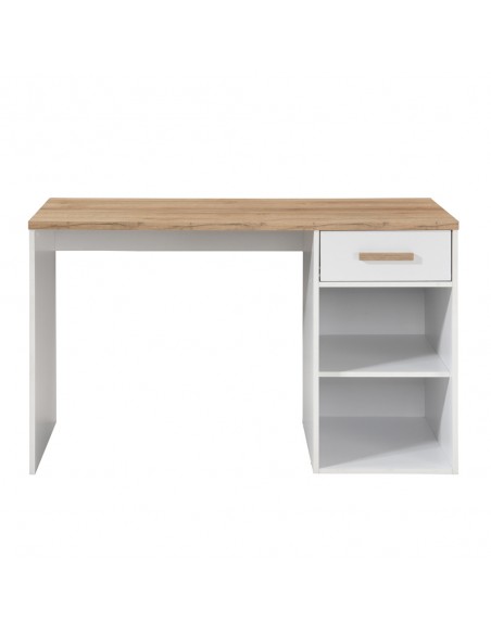 PRACTICO 120 DESK 1DRAWER CHIPBOARD WITH MELAMINE CARTA WHITE NATURAL 120x50xH76cm
