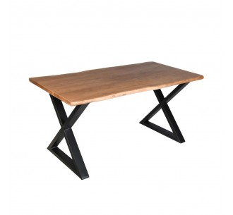 MINGLE TABLE WALNUT BLACK 160x80xH76cm