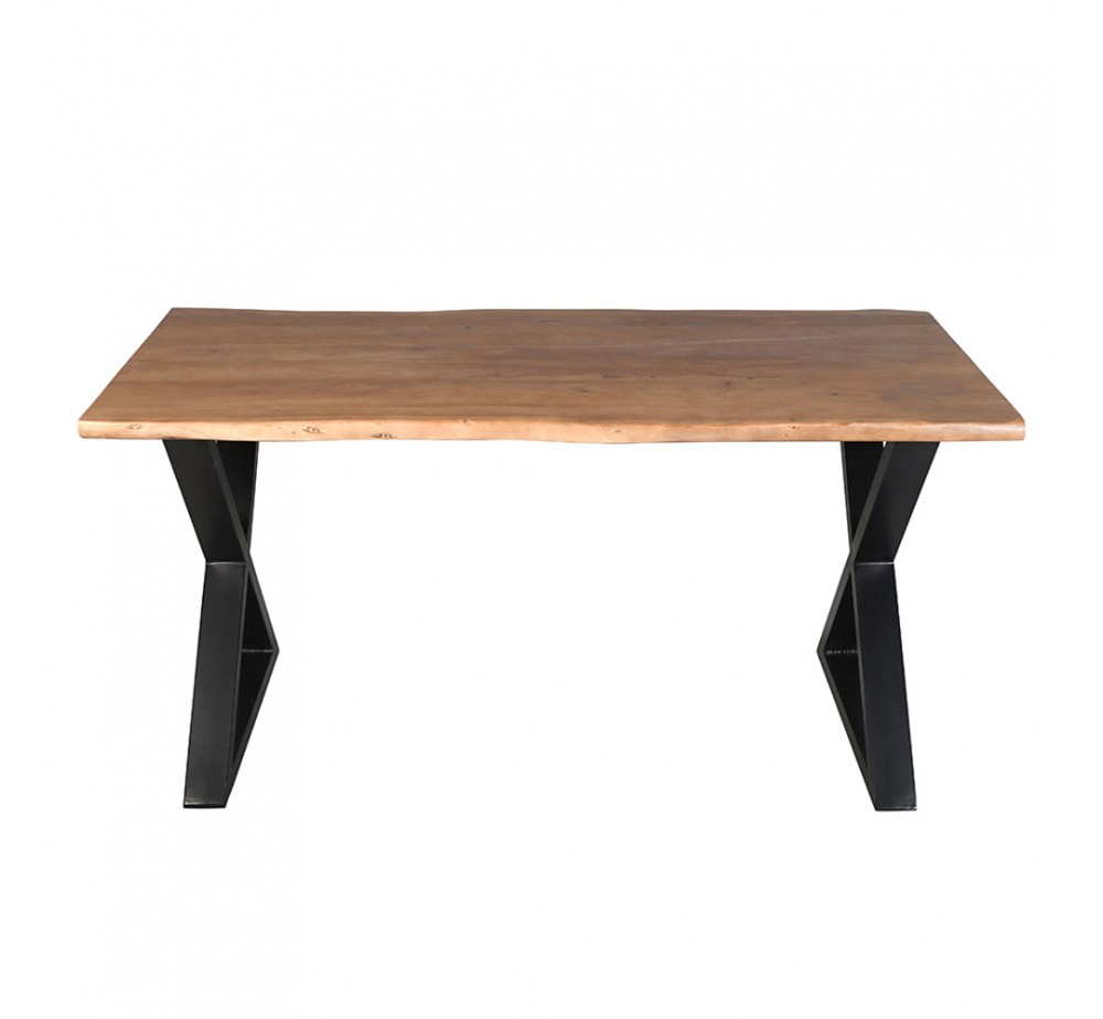 MINGLE ΤΡΑΠΕΖΙ ΚΑΡΥΔΙ ΜΑΥΡΟ 160x80xH76cm