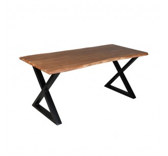 MINGLE ΤΡΑΠΕΖΙ ΚΑΡΥΔΙ ΜΑΥΡΟ 180x80xH76cm