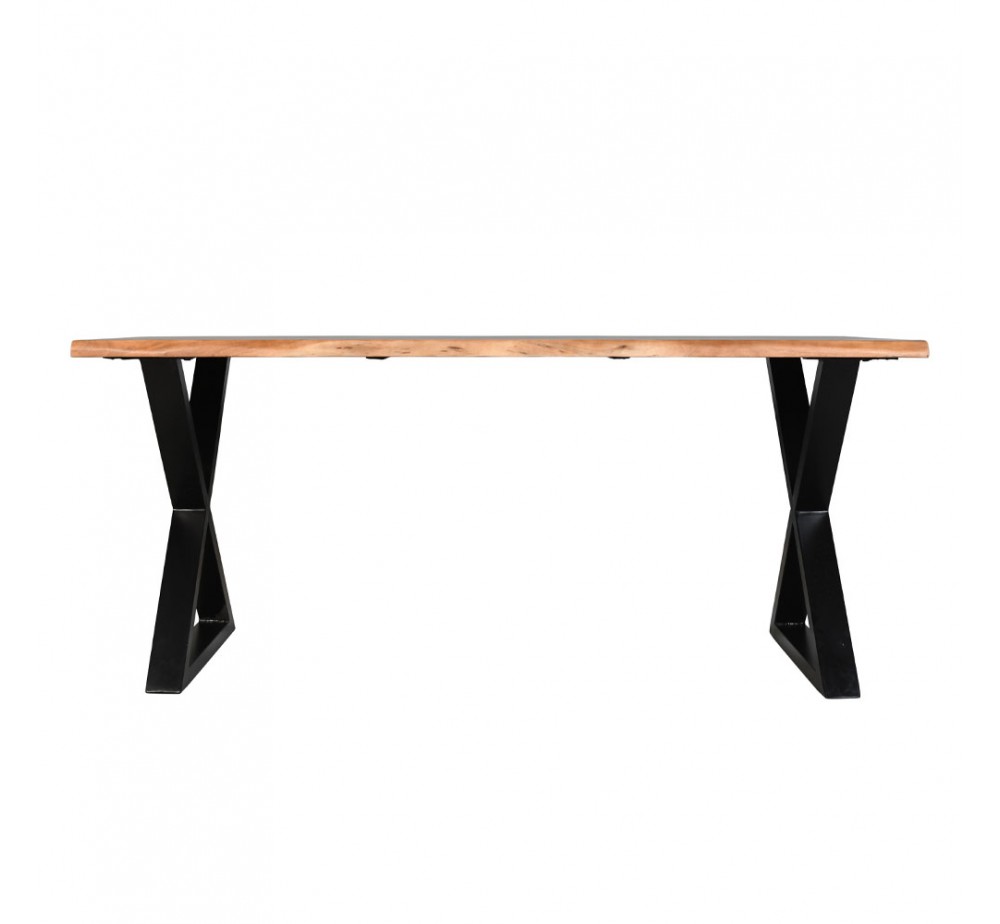 MINGLE ΤΡΑΠΕΖΙ ΚΑΡΥΔΙ ΜΑΥΡΟ 180x80xH76cm