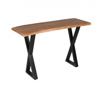 MINGLE ΚΟΝΣΟΛΑ ΚΑΡΥΔΙ ΜΑΥΡΟ 120x40xH76cm