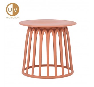 BASKET COFFEE TABLE TERRACOTTA 49,5x49,5xH44cm