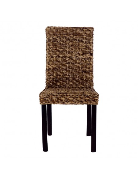 BALI CHAIR ABACA WALNUT BLACK