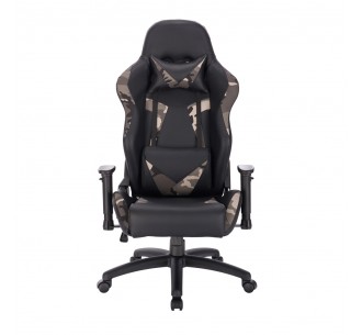 AVENGER ARMCHAIR DESK FABRIC KHAKI BLACK 69x70xH129,5cm 2