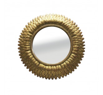 SAYAP MIRROR WALL 38,5x38,5x3cm POLYRESIN GOLD ANTIQUE