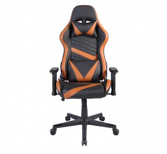 DYSKORD GAMING ARMCHAIR DESK FABRIC BLACK NYLON CAMEL METAL 50x74xH137cm 2