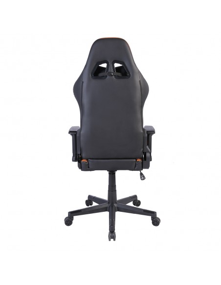 DYSKORD GAMING ARMCHAIR DESK FABRIC BLACK NYLON CAMEL METAL 50x74xH137cm