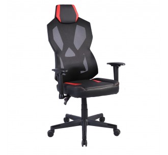 STORM ΠΟΛΥΘΡΟΝΑ GAMING ΓΡΑΦΕΙΟΥ ΜΑΥΡΟ ΚΟΚΚΙΝΟ 50x73xH135cm 2