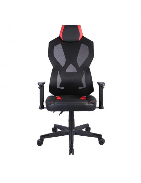 STORM GAMING ARMCHAIR DESK FABRIC BLACK NYLON RED PP 50x73xH135cm