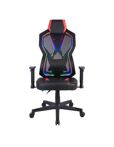 STORM GAMING ARMCHAIR DESK FABRIC BLACK NYLON RED PP 50x73xH135cm