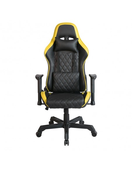 RANGER GAMING ARMCHAIR DESK FABRIC BLACK NYLON YELLOW METAL 52x74xH138cm
