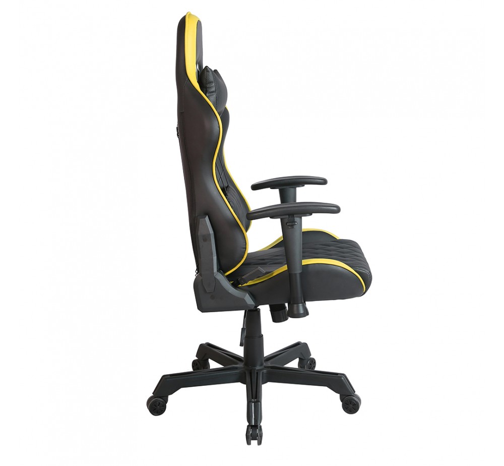 RANGER ΠΟΛΥΘΡΟΝΑ GAMING ΓΡΑΦΕΙΟΥ ΜΑΥΡΟ ΚΙΤΡΙΝΟ 52x74xH138cm
