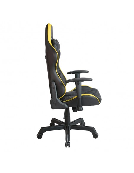 RANGER GAMING ARMCHAIR DESK FABRIC BLACK NYLON YELLOW METAL 52x74xH138cm