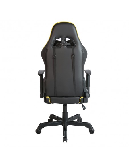 RANGER GAMING ARMCHAIR DESK FABRIC BLACK NYLON YELLOW METAL 52x74xH138cm