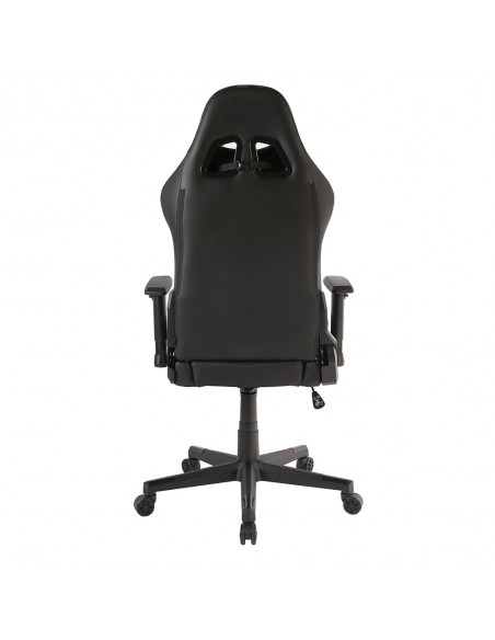 DYSKORD GAMING ARMCHAIR DESK FABRIC BLACK WITH PATTERN NYLON METAL 50x74xH137cm