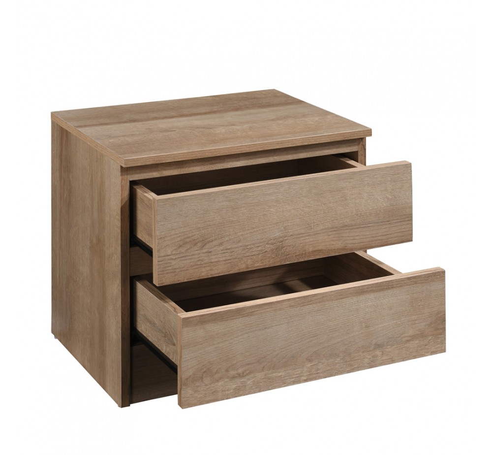 POLO ΚΟΜΟΔΙΝΟ 2ΣΥΡΤΑΡΙΑ OAK 45x35,5xH45cm