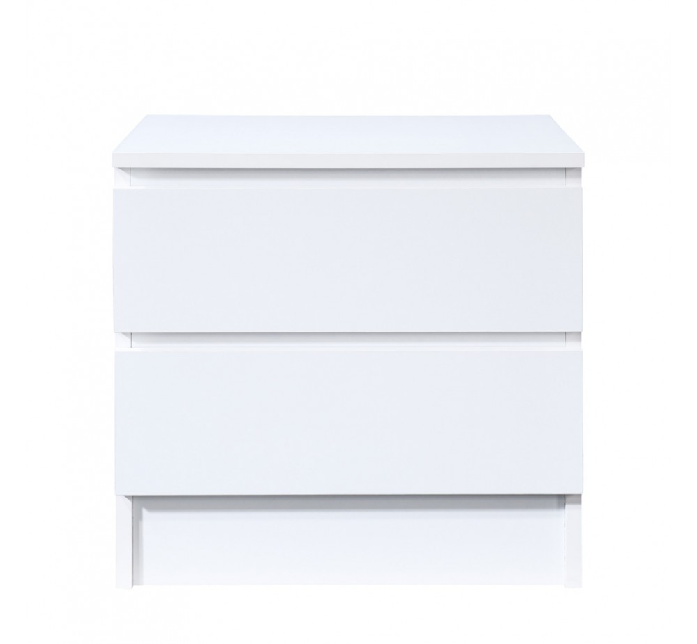 POLO NIGHTSTAND 2DRAWERS WHITE 45x35,5xH45cm