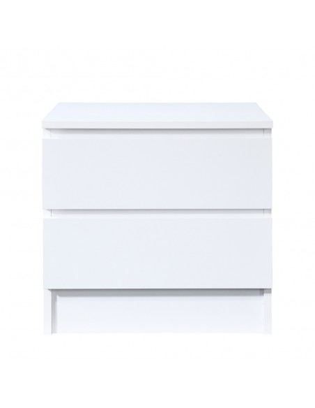 POLO NIGHTSTAND 2DRAWERS WHITE 45x35,5xH45cm