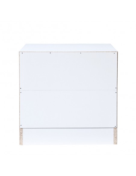 POLO NIGHTSTAND 2DRAWERS WHITE 45x35,5xH45cm