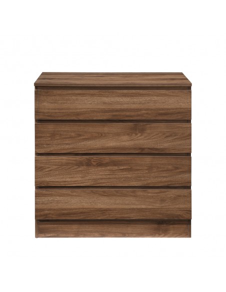 POLO COMMODE 4DRAWERS CHIPBOARD WITH MELAMINE CARTA WALNUT E1 MY