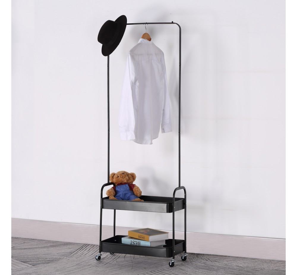 ARMARIO ΝΤΟΥΛΑΠΑ ΜΑΥΡΟ 56x31xH152cm