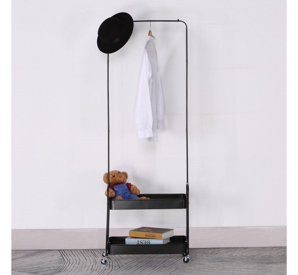 ARMARIO ΝΤΟΥΛΑΠΑ ΜΑΥΡΟ 56x31xH152cm