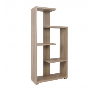MEZZO BOOKCASE HONEYCOMB SONOMA CHIPBOARD WITH MELAMINE 79x29xH160cm