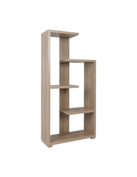 MEZZO BOOKCASE HONEYCOMB SONOMA CHIPBOARD WITH MELAMINE 79x29xH160cm