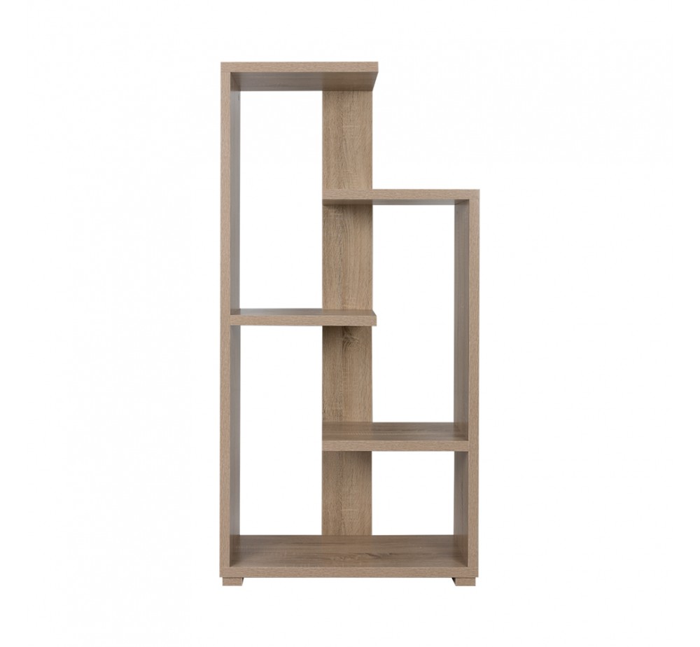 MEZZO BOOKCASE HONEYCOMB SONOMA CHIPBOARD WITH MELAMINE 79x29xH160cm