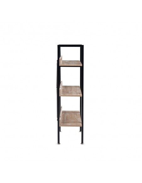 HORIZON BOOKCASE 3SHELVES CHIPBOARD WITH MELAMINE SONOMA BLACK 120x28xH106cm