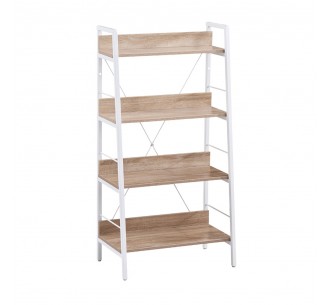 ONE STEP UP ΒΙΒΛΙΟΘΗΚΗ 4ΡΑΦΙΑ SONOMA ΛΕΥΚΟ 60x35xH117cm
