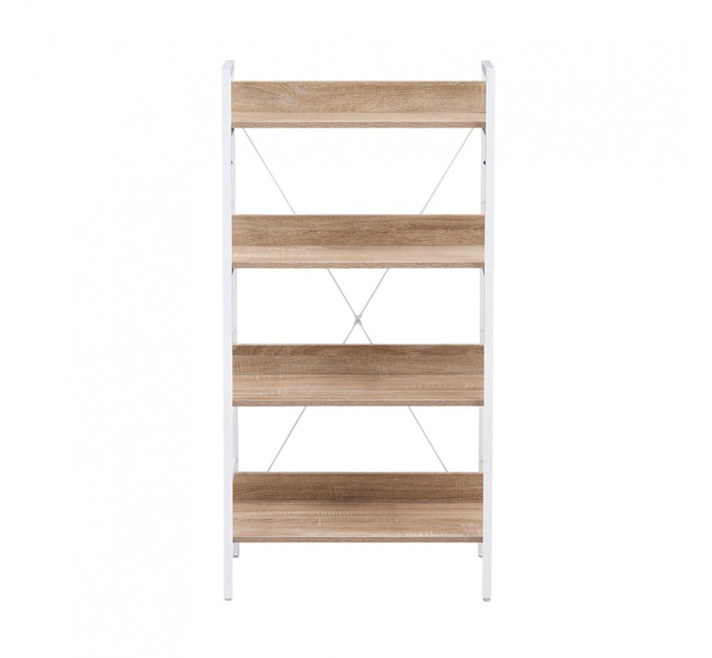 ONE STEP UP ΒΙΒΛΙΟΘΗΚΗ 4ΡΑΦΙΑ SONOMA ΛΕΥΚΟ 60x35xH117cm