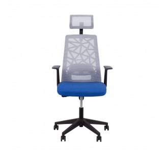 VITRIO ARMCHAIR DESK FABRIC GREY BLUE 63x59xH127cm 2